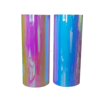 Vinilo Autoadhesivo de Ópalo Permanente Resistente al Agua Película de Corte Holográfico de 12 Pulgadas Vinilo Adhesivo de Arco Iris Brillante para Exteriores