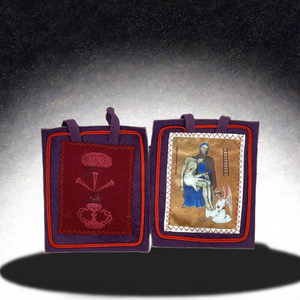 Rosario Católico de Protección y Bendición de 4 1/3 Pulgadas con Escapulario Morado y Engaste de Garra, Regalos Religiosos para Aniversario - Product Image 6