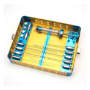 Ensemble d'instruments chirurgicaux vétérinaires en alliage d'aluminium réutilisables, manuels, certifiés CE Classe I - Product Image 3