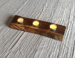 Candle <b>Holder</b> Solid Walnut <b>Tea</b> <b>Light</b> <b>Holder</b> Handmade Natural Wood Candle Stand Decorative Tabletop Tealight <b>Holder</b> - Product Image 1