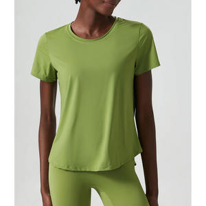 T-shirts de sport d'été amples et décontractés pour le yoga, hauts d'entraînement moulants à manches courtes pour femmes 2026 - Product Image 3