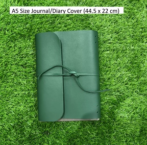 Agenda de poche en cuir véritable personnalisable A5, avec logo personnalisé et de haute qualité - Product Image 2