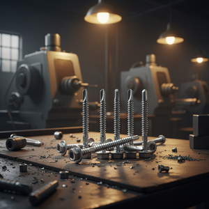 Self-Drilling Screws Washer Head Zinc/Hot-Dip Galvanized Carbon Steel Metric/Inch Standard Thread Class 8 PDC Brand Model 5 - Product Image 1