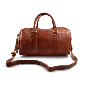 Sacs de voyage en cuir personnalisés de qualité supérieure avec fermeture éclair, vente en gros, prix bas, sac de voyage unisexe en cuir sur mesure - Product Image 5