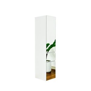 Armario Modular de Madera Elise Slim con Espejo Blanco, Elegante Sistema de Organización - Product Image 2