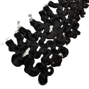 ผมต่อผมมนุษย์แท้เรมี่ธรรมชาติปลายแบนมีสองหัวตรงปลายแบน - Product Image 1