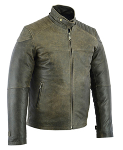 2026 Wholesale Premium Custom Made Men's <b>Winter</b> <b>Leather</b> <b>Jacket</b> Stand Collar Breathable High Street Style Professional Logo Print - Product Image 2