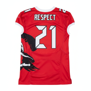 Maillots de football américain personnalisés avec nom et numéro, uniformes d'équipe, style professionnel, respirants, avec broderie en twill. - Product Image 2