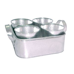 Macetas de flores de Metal de alta calidad, Juego de 2 plantas de diseñador para restaurante, jardín, accesorios decorativos para macetas florales - Product Image 3