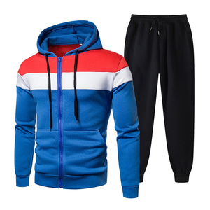 Conjunto Deportivo para Hombre, Chaqueta con Cierre y Mangas Largas y Pantalones Deportivos con Cintura Elástica para Gimnasio, Correr, Fitness y Caminar - Product Image 5