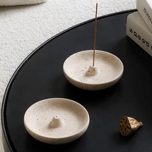 High Quality Travertine Stone Finish Resin Mabkhara Customizable Arabic <b>Oud</b> Burner for Hotels Villas and Luxury Homes - Product Image 4