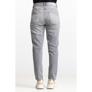 Premium Women's Denim Jeans Mom Style High Waist Tapered Leg Female Pants Vintage Wash Casual Denim Trousers - Product Image 5