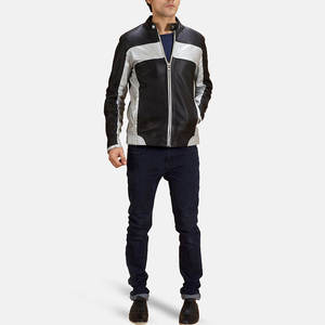 <b>Men</b> Classic Leather <b>Jacket</b> Premium Soft Full Zip Comfortable Casual Durable Regular Fit Fashion Outerwear Winter Quick Dry - Product Image 4