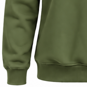 Sudadera Verde Oliva para Mujer, Cuello Alto, Manga Larga, Estilo Holgado, Informal, de Forro Polar, para Invierno, Moda Urbana - Product Image 6
