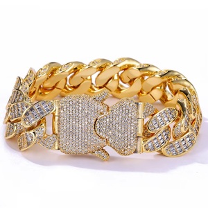 Bracelet cubain en argent 925 pour homme, léger, serti de diamants Moissanite, certifié, bijoux de luxe Hip Hop - Product Image 6