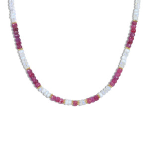 Dual Gemstone Face Beads <b>Necklace</b> Gemstone Face Bead <b>Necklace</b> for Women Elegant Dual Gemstone Face <b>Necklace</b> Handmade Gemstone - Product Image 1