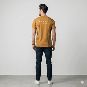 Camiseta de Hombre Oversize de Algodón Jersey de Alta Calidad con Estampado Personalizado, Hombro Caído, Estilo Urbano, Larga, Lisa, Cuello Redondo, Peso Pesado - Product Image 5