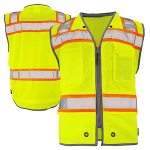 Gilet de travail haute visibilité LED de qualité supérieure, léger et réfléchissant, vêtement utilitaire - Product Image 1