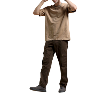 T-shirt Homme Oversize en Coton Premium 100% avec Épaules Tombantes – T-shirt Vierge Léger de Luxe pour Conception de Logo Personnalisé d'Excellence - Product Image 4