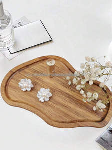 Popular Eco Conscious <b>Wooden</b> Tea Coffee Serving Tray Handmade <b>Rustic</b> Design Customizable Sizes Perfect for Dining Parties - Product Image 5