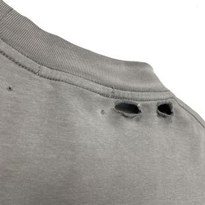 Camisetas de Hombre al por Mayor, Transpirables, Ecológicas, Casuales, Holgadas, de Verano, Tejidas, de Peso Pesado, Teñidas, con Efecto Vintage y Desgastado - Product Image 5