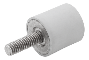 K1318 ยางกันกระแทกชนิด D พร้อมเกลียวภายนอก M6x18 เส้นผ่านศูนย์กลาง 20 มม. สูง 15 มม. สแตนเลส 1.4401 แกนยางธรรมชาติ - Product Image 3