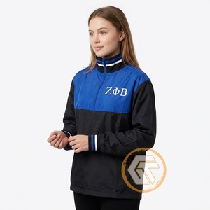 Chaqueta de Mujer de Alta Calidad GREEK TREASURES Zeta Phi Beta Sorority, Cuello Alto, Lista para el Invierno, 100% Poliéster Transpirable - Product Image 4
