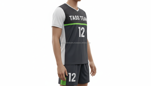 Uniforme de football pour hommes, col en V réfléchissant, séchage rapide, respirant, personnalisable, OEM, vente en gros - Product Image 6