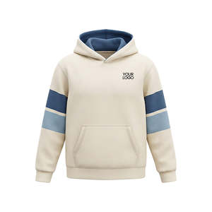 เสื้อฮู้ดดี้โอเวอร์ไซส์แบบสั่งทำพิเศษพร้อมแถบแขนเสื้อสีตัดกัน-แบบฟอกสีเฉพาะบุคคล - Product Image 2