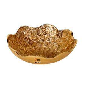 shiny look <b>golden</b> finished metal aluminum food and salad serving for hotel restaurant and <b>bar</b> - Product Image 1