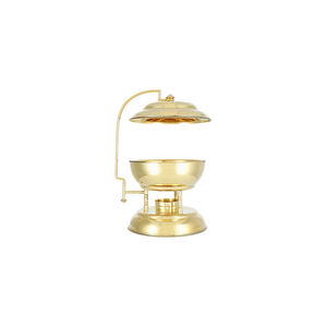 Marmite en métal classique avec couvercle, qualité supérieure, fabrication artisanale, vaisselle de luxe, forme ronde, chauffe-plats de table pour la cuisine - Product Image 6