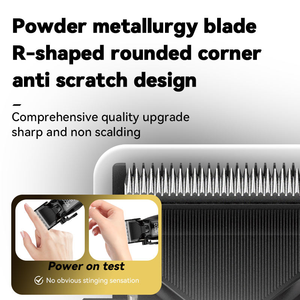 Tondeuse à cheveux professionnelle rechargeable KEMEI KM-1858A, écran LCD, réglage de la longueur, alimentation USB, pour usage domestique - Product Image 2