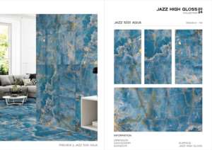 กระเบื้องพอร์ซเลนยอดนิยม เกรดพรีเมียม ผิวเงาสูง ขนาด 60x120 ซม. 600x1200 มม. 24x48 นิ้ว สำหรับพื้นที่ตกแต่งภายในระดับพรีเมียม - Product Image 4