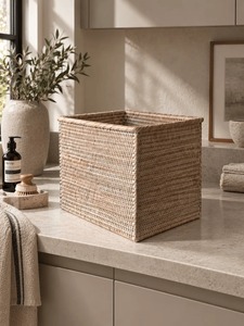 Ensemble de 3 paniers de rangement multi-usages modernes en rotin écologique - Product Image 2