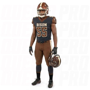 Uniformes de Fútbol Americano Personalizados para Hombre, 100% Poliéster, Sublimados, de Alta Calidad, para Jóvenes Universitarios, Ropa Deportiva OEM - Product Image 1