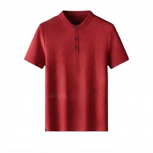 Polo Homme Premium Uni Léger Anti-humidité Broderie Personnalisée OEM Vente en Gros Polo Homme Smart Casual Doux - Product Image 1