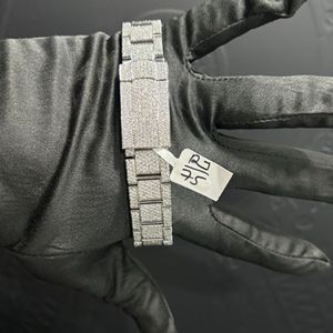 Reloj de Diamantes Cultivados en Laboratorio Personalizado de Alta Calidad Estilo Hip Hop para Hombre, Reloj de Diamantes VVS para Regalo - Product Image 3