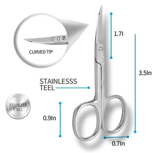 Tijeras Profesionales para Uñas de Manos y Pies, Tijeras para Cutículas de Acero CVD, Tijeras para Manicura y Pedicura - Product Image 4