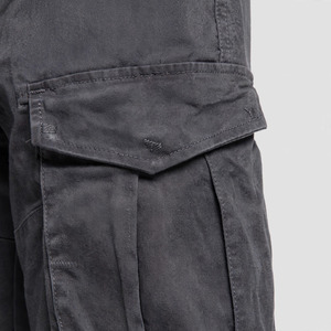 Pantalones Cortos Cargo de Lona para Hombre, Cintura Media, Cierre Elástico, Transpirables, Estilo Casual, con Bolsillos, Largo Bermuda - Product Image 3
