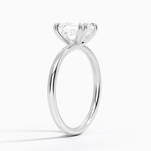 แหวน BOJ รุ่น 061 ทรง Emerald Cut เงินแท้ 925 ประดับเพชรเม็ดเดี่ยว 8 ขา น้ำหนัก 2 กะรัต สี D ความสะอาด VVS1 มอยส์ซาไนต์ รับรองโดย GRA ราคาถูก ขายดี - Product Image 2