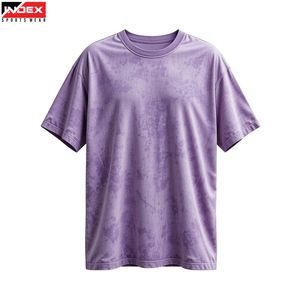 T-shirt délavé à l'acide très demandé, personnalisable avec logo, en coton, coupe oversize, style streetwear vintage - Product Image 1