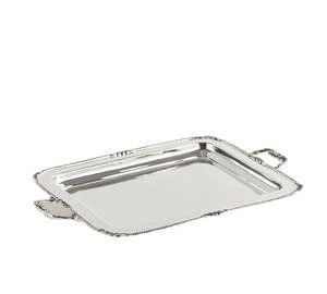 Plated Metal Tray <b>Decorative</b> Serving Platter for Hotel Restaurant Wedding Catering Tableware Bulk Manufacturer Supplier India - Product Image 1
