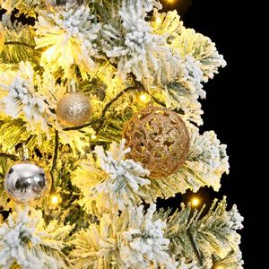 Albero di natale artificiale incernierato con 150 e palla Set 59.1 \ "albero di natale - Product Image 2