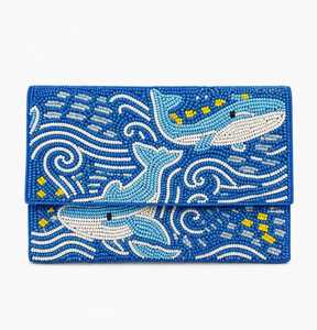 2026 New Arrival Luxury Seed-Beaded Embroidery Customizable Saddle Shape Linen Waterproof <b>Handbag</b> for Women Mardi Gras Theme - Product Image 1