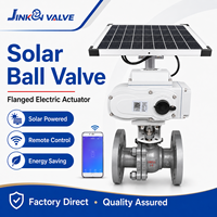 Vanne à boisseau sphérique électrique à bride à énergie solaire DN15-DN200 4G LoRa Wi-Fi IoT avec contrôle par application pour l'irrigation agricole OEM