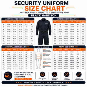 Chaqueta de Uniforme de Guardia de Seguridad Blackhardson Premium, 240 GSM, Polialgodón, Azul Marino, Unisex, con Logotipo Bordado Personalizado - Product Image 3