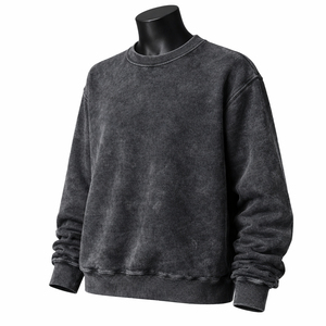 Sudadera Oversize para Hombre, Estilo Relajado, Tejido Suave y Cómodo, Ropa de Moda Personalizada, Lavado Ácido, Algodón Vintage - Product Image 3