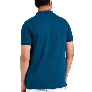 Men's Solid <b>Blue</b> Short Sleeve Cotton <b>Polo</b> <b>Shirt</b> Casual Top T <b>Shirt</b> - Product Image 2