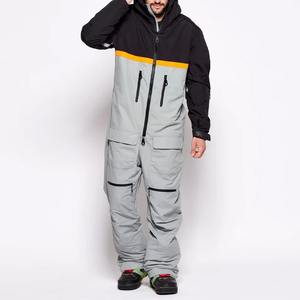 Combinaison de ski personnalisée avec logo, coupe-vent, imperméable, à capuche, respirante, isolation en polaire Tex, unisexe, pour snowboard - Product Image 1