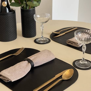Oval Placemats Non-Non-slip oval <b>table</b> <b>mats</b> Rectangle Placemat <b>Green</b> Floral Design <b>Table</b> <b>Mat</b> for Dining - Product Image 5